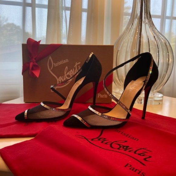 Christian Louboutin Chiara Diams BLK Pumps - Picture 2 of 10